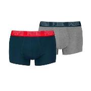 Puma 2P Men Everyday Trunks Marine/Grau Baumwolle Small Herren