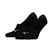 Puma 2P Unisex Mid Cut Footie Socks Schwarz Gr 39/42