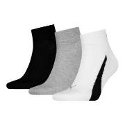 Puma 3P Lifestyle Quarter Socks Weiß/Schwarz Gr 39/42