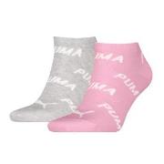 Puma 2P BWT Sneaker Sock Rosa/Grau Gr 39/42