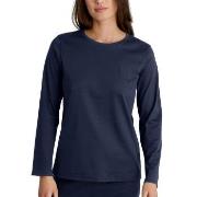 Calida Favourites Sleep Cotton Shirt Long-Sleeve Marine Baumwolle Smal...