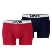 Levis 2P Base Vintage Boxer Marine/Rot Baumwolle Small Herren