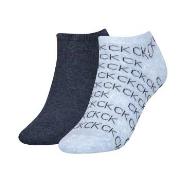 Calvin Klein 2P Callie Sneaker Logo Sock Jeansblau One Size Damen