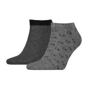 Calvin Klein 2P Eduardo All Over Sneaker Sock Grau Gr 39/42 Herren