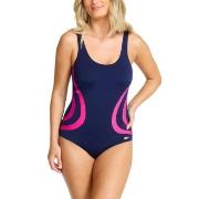 Damella Gloria Basic Chlorine Resistant Swimsuit Blau/Rosa Polyester 3...