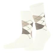 Burlington Manchester Mercerised Cotton Sock Elfenbein Gr 40/46 Herren