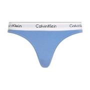 Calvin Klein Modern Cotton Field Olive Thong Weiß/Blau Small Damen