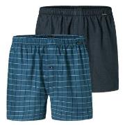Schiesser 2P Boxershorts multipack Blau Baumwolle Small Herren