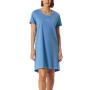 Schiesser Short Sleeve Sleepshirt Hellblau Baumwolle 40 Damen