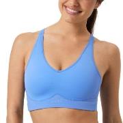 Björn Borg BH Mid V Support Sports Bra Blau Small Damen
