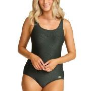 Damella Alice Textured Swimsuit Dunkelgrün Nylon 38 Damen