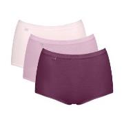 Sloggi 3P Basic Plus Maxi Colored Hellrosa Baumwolle 38 Damen
