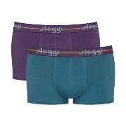 Sloggi 2P For Men Start Hip Lila/Türkis Baumwolle Small Herren