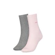 Calvin Klein 2P Annika Flat Knit Sock Rosa/Grau Strl 37/41 Damen