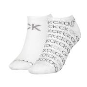 Calvin Klein 2P Callie Sneaker Logo Sock Weiß Gr 40/46 Damen