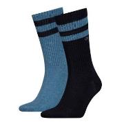Calvin Klein 2P Stripe Socks Schwarz/Blau Gr 39/42 Herren