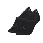 Calvin Klein 2P Women Invisible Footie Socks Schwarz Gr 39/42 Damen
