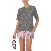 DKNY 100 DKNY Short Pj Set Grau/Rosa Small Damen