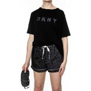 DKNY Hello Fall Pj Set Box Schwarz gemustert Small Damen
