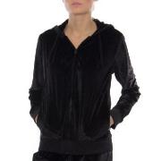 DKNY Insert Logo LS Sleep Hoodie Schwarz Polyester Small Damen