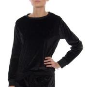 DKNY Insert Logo LS Sleep Top Schwarz Polyester Small Damen