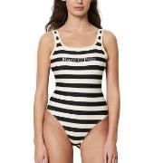 Marc O Polo Stripe Swimsuit Weiß/Schwarz Small Damen