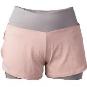 Salming Essential Shorts Women Grau/Rosa Polyester Small Damen