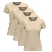 Stedman 4P Classic Women T-shirt Beige Baumwolle Small Damen