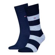 Tommy Hilfiger 2P Men Rugby Sock Blau/Hellblau Gr 39/42 Herren