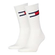 Tommy Men Uni TJ Flag Socks 2P Weiß Gr 39/42