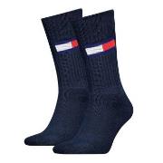Tommy Men Uni TJ Flag Socks 2P Marine Gr 39/42
