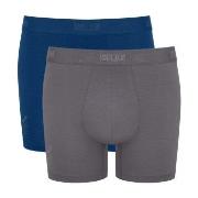 Sloggi 2P SLG Base Short Marine/Grau Baumwolle Small Herren