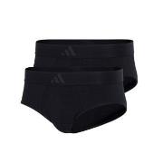 adidas 2P Active Flex Cotton 3 Stripes Brief Schwarz Baumwolle Small H...