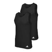 adidas 2P Active Flex Cotton Ergonomic Tank Top Schwarz Baumwolle Smal...