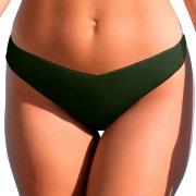 Wiki Low Cut Brazilian Bikini Brief Dunkelgrün Small Damen