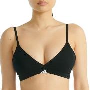 adidas BH Sport Active 3 Stripes Triangle Bralette Schwarz Baumwolle S...