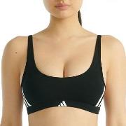adidas BH Sport Active Essentials 3 Stripes Bralette Schwarz Baumwolle...