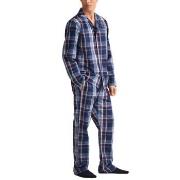 Gant Check Pajama Set Shirt And Pants Blau Baumwolle Small Herren