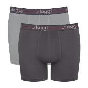 Sloggi 2P Men Start Short C2P Schwarz/Grau Baumwolle Small Herren