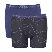 Sloggi 2P Men Start Short C2P Schwarz/Blau Baumwolle Small Herren