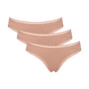 Sloggi 3P GO Crush Mini Briefs Hellbraun Baumwolle Small Damen