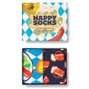 Happy socks 2P Beer Gift Box Blau Muster Baumwolle Gr 41/46