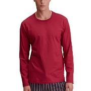 Calida Remix Basic Sleep Long Sleeve Shirt Rot Baumwolle Small Herren