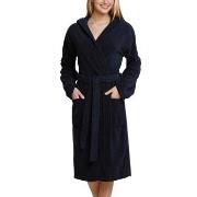 Schiesser Essentials Bathrobe With Hood Marine Baumwolle Small Damen