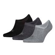 Calvin Klein 3P Footie Men Socks High Cut Grau Gr 39/42 Herren