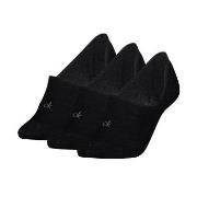 Calvin Klein 3P Footie Socks For Women Schwarz Gr 39/42 Damen
