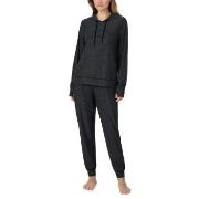 DKNY Chill In Style Hoodie Jogger Set Schwarz Polyester Small Damen
