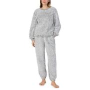 DKNY Chill In Style Top Jogger Set Grau Polyester Small Damen