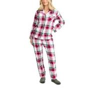 Damella Cotton Flannel Pyjamas Rot/Grün Baumwolle Medium Damen