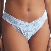 Hanky Panky 3P Daily Lace Original Rise Thong D1 Hellblau Nylon One Si...